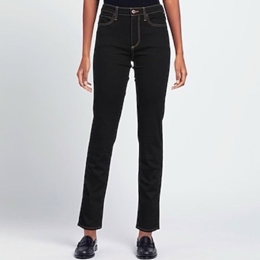 Simon Miller High Rise Skinny Jeans Indigo Blue‎ Contrast Stitch D-Ring Size 27